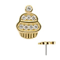 Invictus | 14k gold | Cupcake | CZ