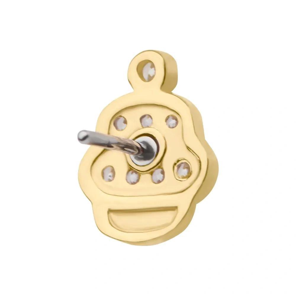 Invictus | 14k gold | Cupcake | CZ