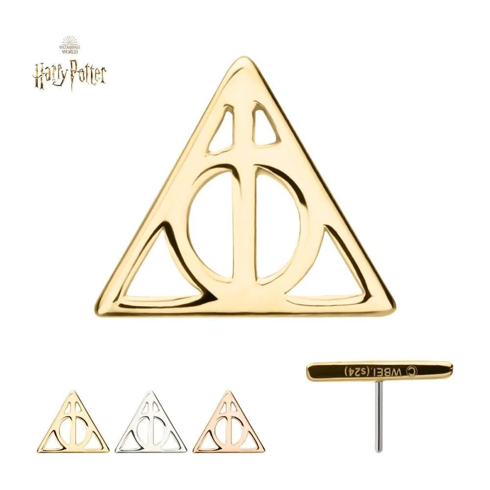 Invictus | 14k gold | Deathly Hallows Symbol | Harry Potter