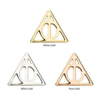 Invictus | 14k gold | Deathly Hallows Symbol | Harry Potter
