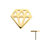 Invictus | 14k gold | Diamond Shape