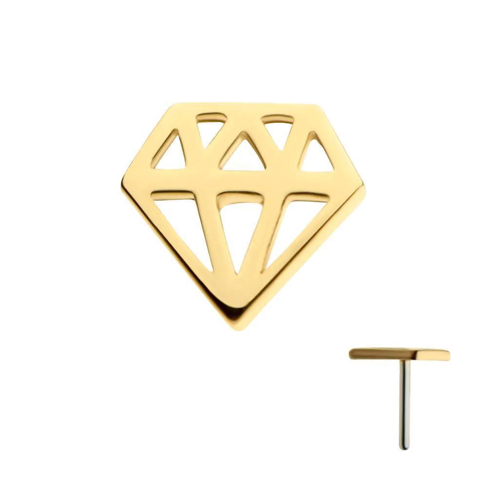Invictus | 14k gold | Diamond Shape