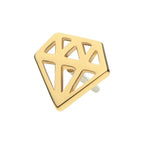 Invictus | 14k gold | Diamond Shape