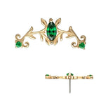 Invictus | 14k gold | Emerald Crown w Gems | CZ