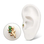 Invictus | 14k gold | Emerald Sprout w Gems | CZ
