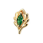 Invictus | 14k gold | Emerald Vine w Marquise | CZ