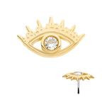 Invictus | 14k gold | Evil Eye | CZ