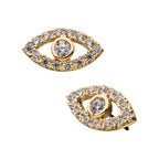 Invictus | 14k gold | Eye | CZ