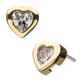 Invictus | 14k gold | Fancy Heart | CZ