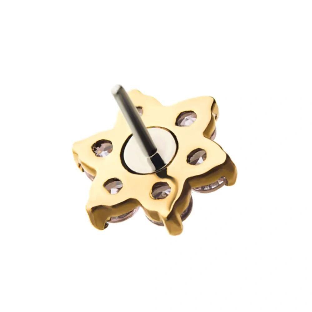 Invictus | 14k gold | Flower | 7CZ