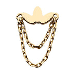 Invictus | 14k gold | Flower with 2 Chains