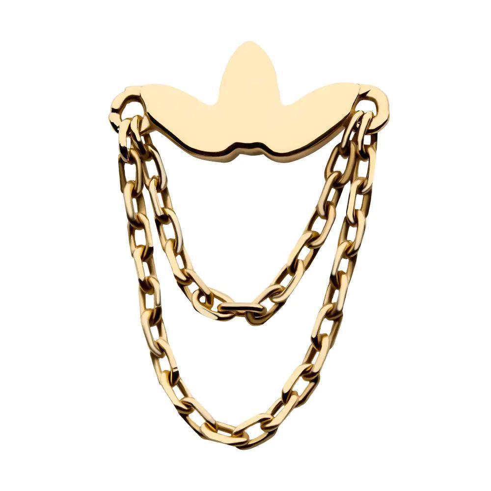 Invictus | 14k gold | Flower with 2 Chains