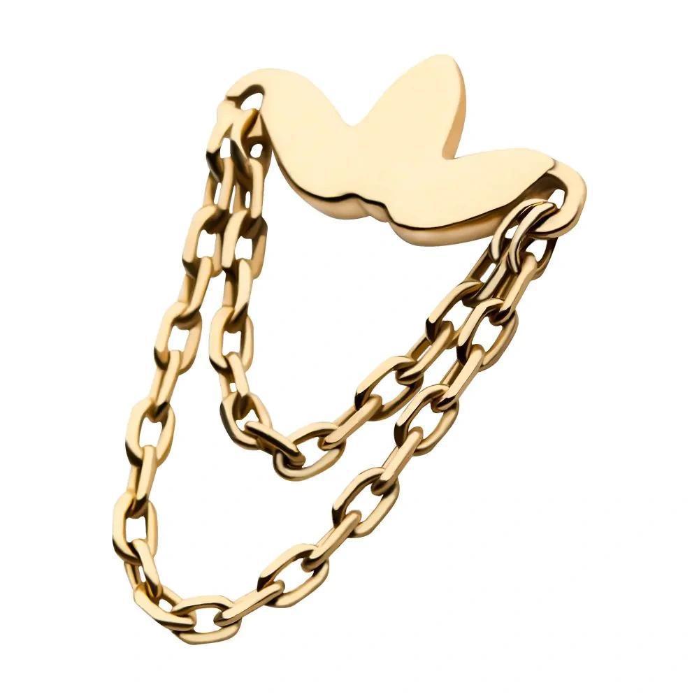 Invictus | 14k gold | Flower with 2 Chains