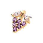 Invictus | 14k gold | Grape Cluster | CZ