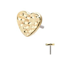 Invictus | 14k gold | Hammered Heart