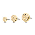 Invictus | 14k gold | Hammered Disk