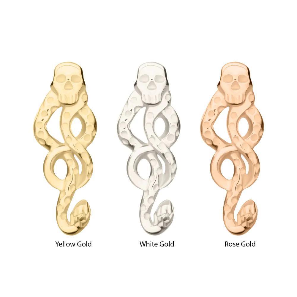 Invictus | 14k gold | Harry Potter | Dark Mark Threadless End