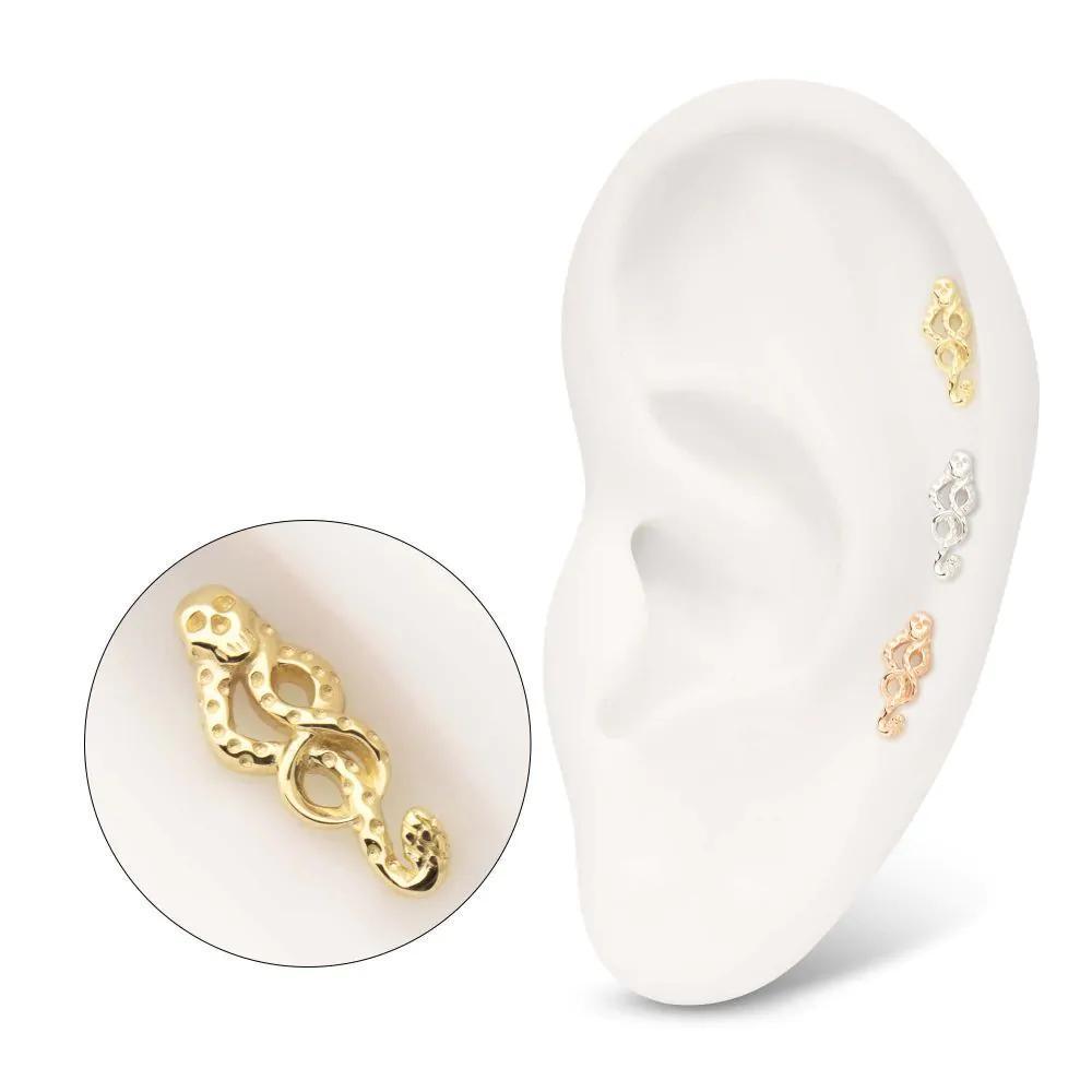 Invictus | 14k gold | Harry Potter | Dark Mark Threadless End