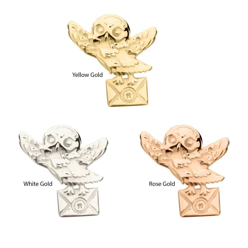 Invictus | 14k gold | Harry Potter | Hedwig Threadless End