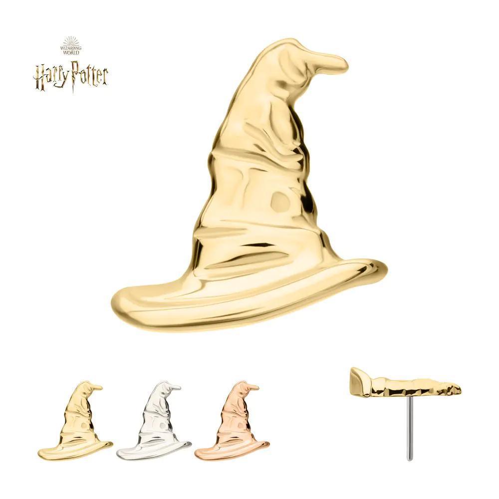Invictus | 14k gold | Harry Potter | Sorting Hat Threadless End