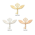 Invictus | 14k gold | Harry Potter | Winged Key Threadless End