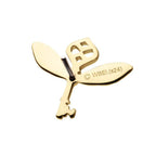 Invictus | 14k gold | Harry Potter | Winged Key Threadless End