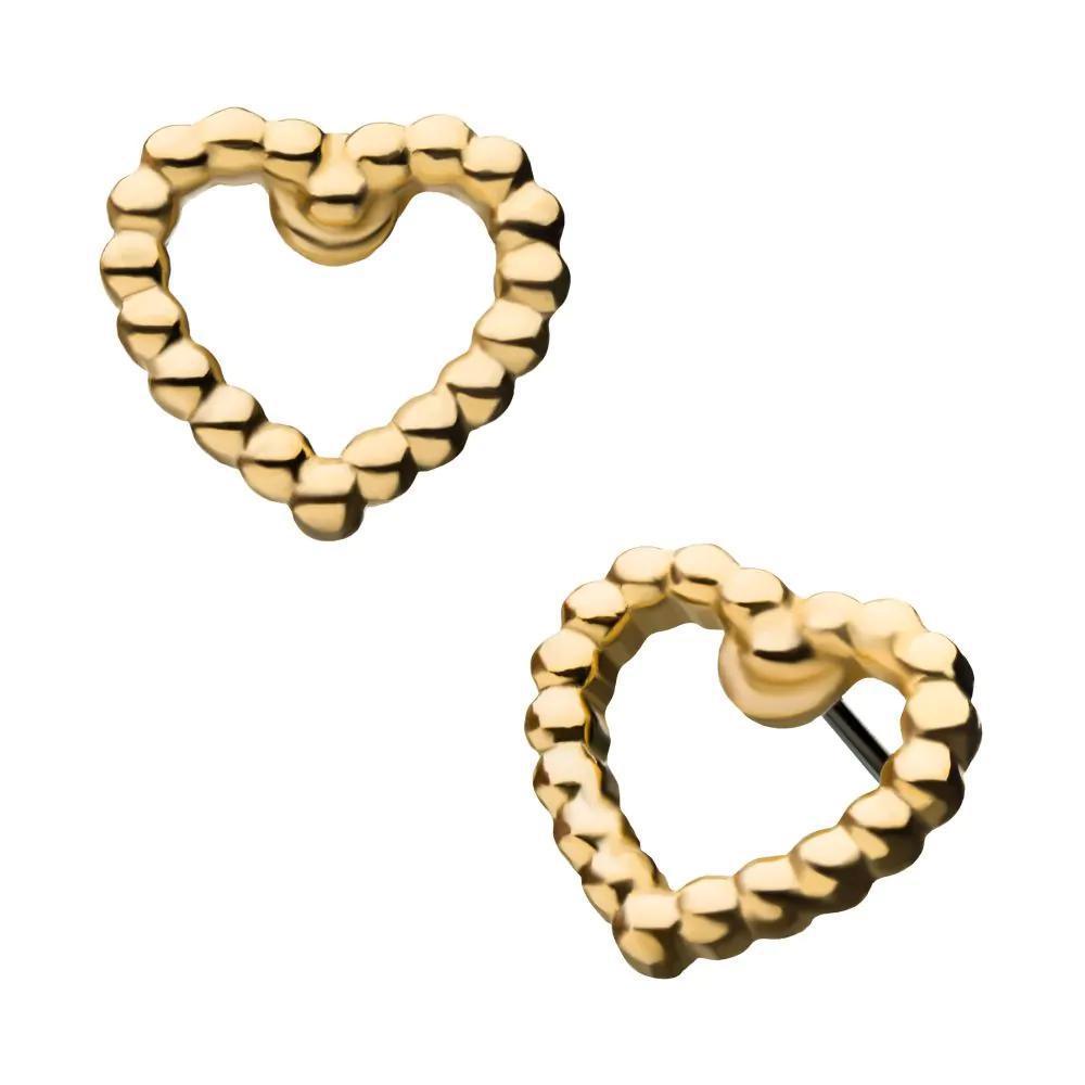 Invictus | 14k gold | Heart Beads