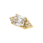 Invictus | 14k gold | Hexagon and Prong Set Baguette | CZ