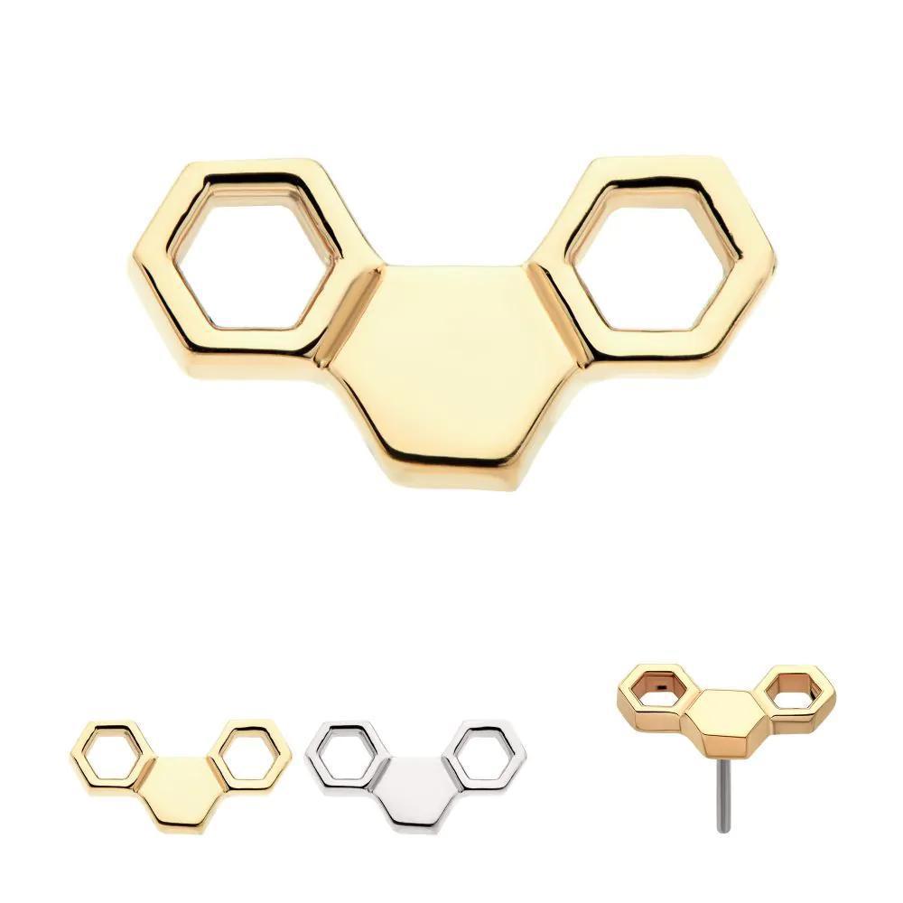 Invictus | 14k gold | Honeycomb