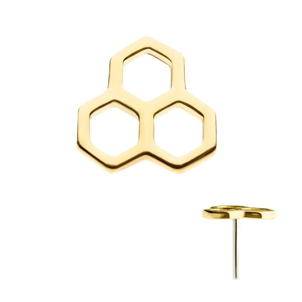 Invictus | 14k gold | Honeycomb