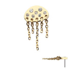 Invictus | 14k gold | Jellyfish with Chains | CZ