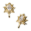 Invictus | 14k gold | Lotus | CZ