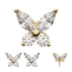 Invictus | 14k gold | Marquise Butterfly | CZ