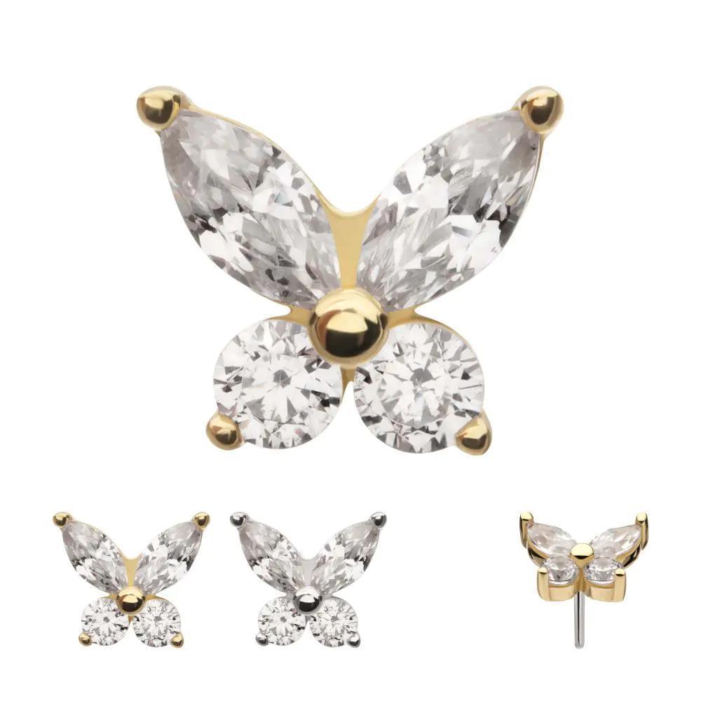 Invictus | 14k gold | Marquise Butterfly | CZ