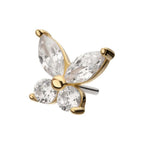 Invictus | 14k gold | Marquise Butterfly | CZ