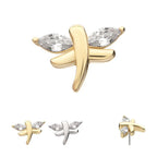 Invictus | 14k gold | Marquise Dragonfly | CZ