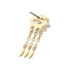 Invictus | 14k gold | Marquise Evil Eye with Triple Dangle | CZ