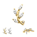 Invictus | 14k gold | Marquise Leaf | CZ