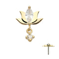 Invictus | 14k gold | Marquise Lotus | CZ