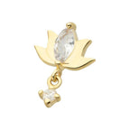 Invictus | 14k gold | Marquise Lotus | CZ