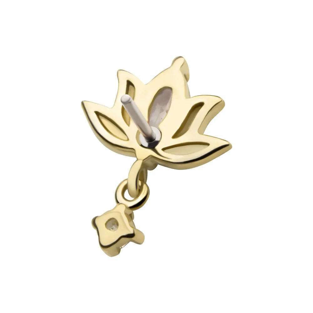 Invictus | 14k gold | Marquise Lotus | CZ