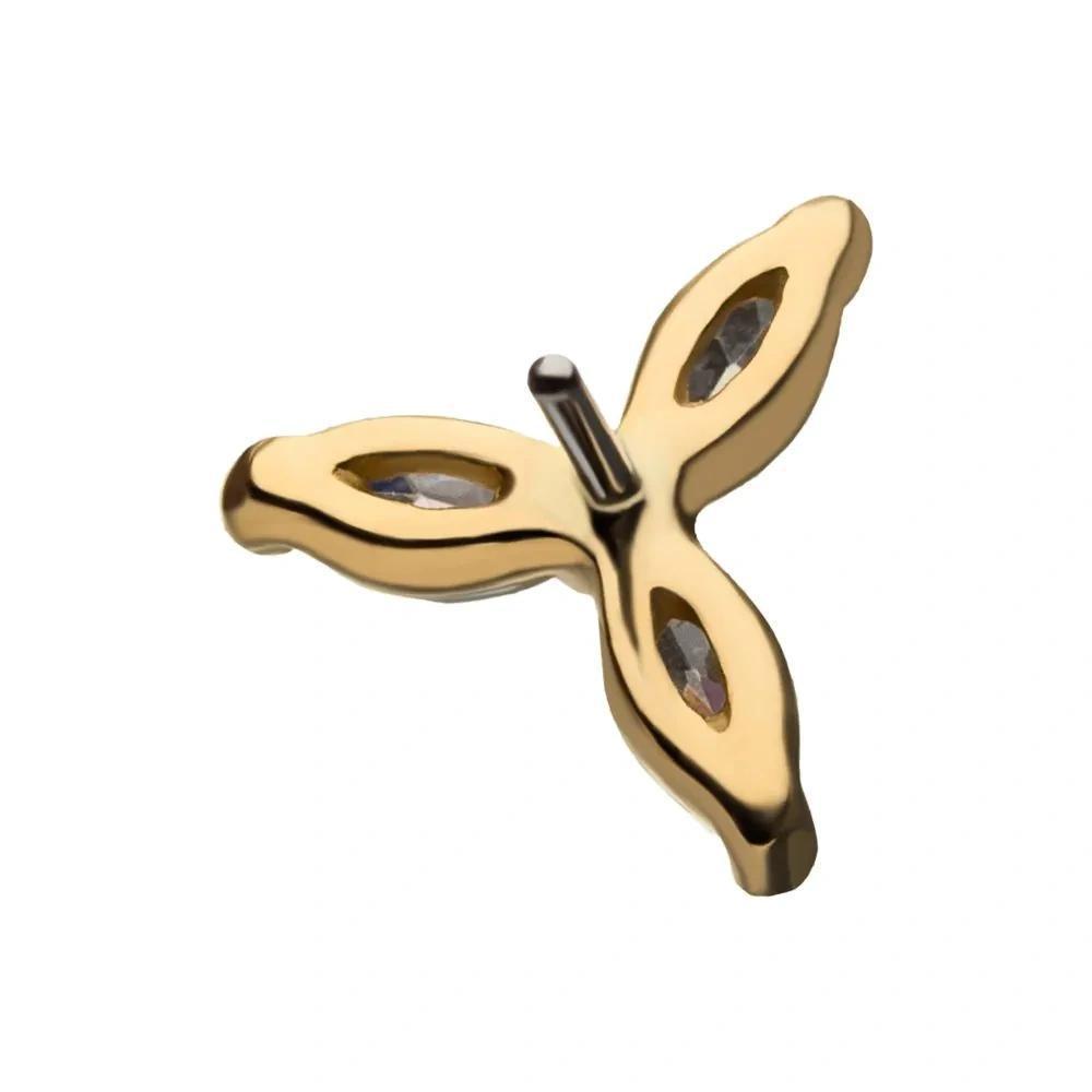 Invictus | 14k gold | Marquise Trinity | CZ