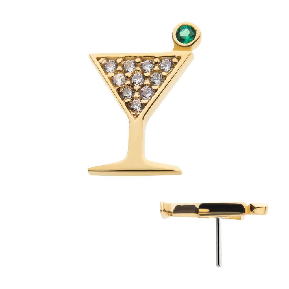 Invictus | 14k gold | Martini Glass | CZ