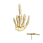 Invictus | 14k gold | Middle Finger