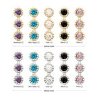 Invictus | 14k gold | Milgrain Edge Triple Cluster Bezel CZ Gem Top | Cubic Zirconia