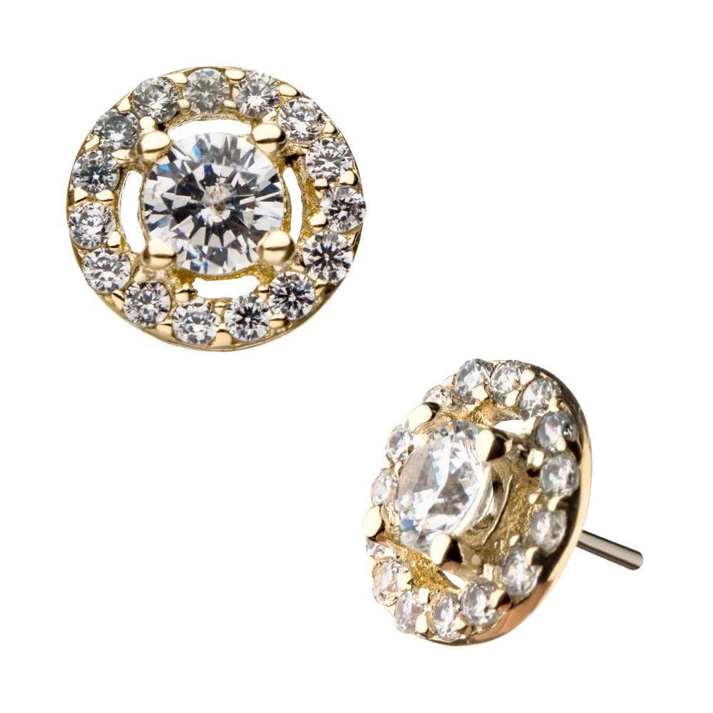 Invictus | 14k gold | Multi Prong Circle | CZ