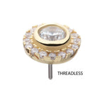 Invictus | 14k gold | Multigem Halo | CZ