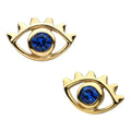 Invictus | 14k gold | Open Eye | Blue CZ