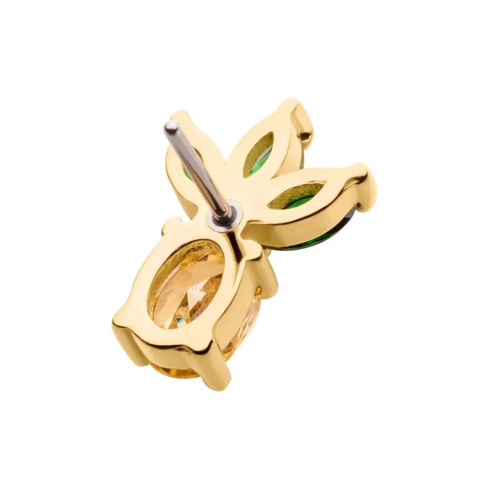 Invictus | 14k gold | Oval and Marquise Pineapple | CZ