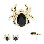 Invictus | 14k gold | Oval Spider | Black CZ